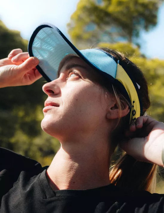 Spiderweb Ultralight Visor - Shell Blue