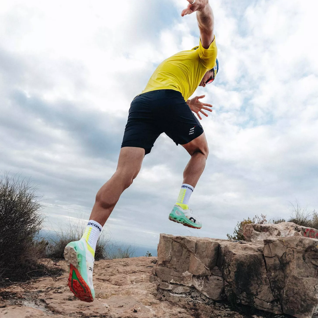 Ultra Trail Socks V2.0 WHITE/SAFE YELLOW